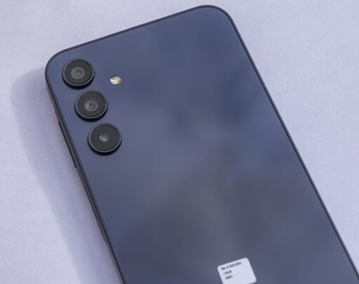 Back view of a Galaxy A 15 focusing on camera system