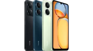 Redmi 13C in its many colors showing front and back