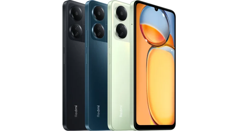Redmi 13C in its many colors showing front and back