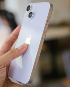 iPhone 14 on hands